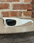 PRADA PR A14S SHIELD SUNGLASSES ‘WHITE’