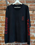 CHROME HEARTS VINTAGE SPELLOUT POCKET LONGSLEEVE ‘BLACK/RED’
