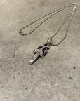 CHROME HEARTS DOUBLE DAGGER NECKLACE ‘SILVER’
