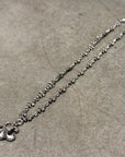 CHROME HEARTS TINY-E BS FLEUR NECKLACE ’SILVER’