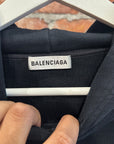 BALENCIAGA SS19 BB LOGO OVERSIZED HOODIE ‘BLACK’