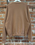 KAPITAL GRIZZLY FLEECE SMILEY CREWNECK ‘TERRACOTTA’
