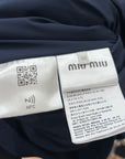 MIU MIU DOWN BOMBER JACKET ‘NAVY’