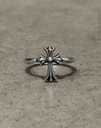 CHROME HEARTS CROSS BUBBLE GUM RING ‘SILVER’