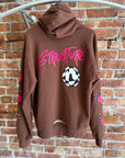 CHROME HEARTS MATTY BOY STRUCTURE HOODIE ‘BROWN’