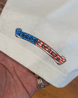 CHROME HEARTS AMERICAN FLAG LONGSLEEVE ’WHITE’