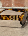 MIU MIU A03S TORTOISE FRAME SUNGLASSES ‘BROWN’