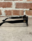 GUCCI LINK LOGO ROUND FRAME SUNGLASSES ‘BLACK’
