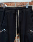RICK OWENS RIG CARGO SWEATPANTS ‘BLACK’
