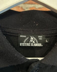 HYSTERIC GLAMOUR HYS ANGELS POLO 'BLACK/WHITE'