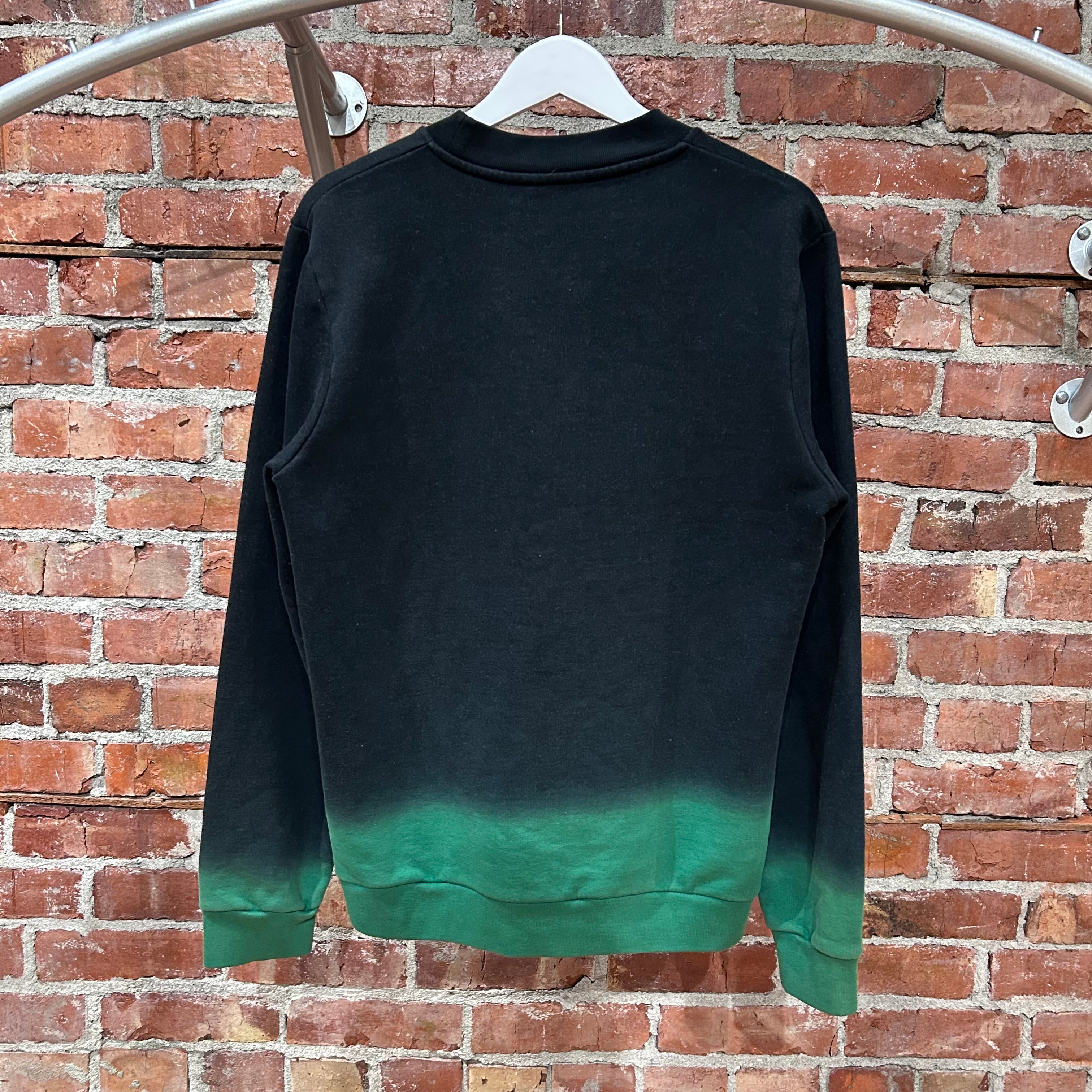 RAF SIMONS FW12 GRADIENT CREWNECK 'BLACK/GREEN' – Sadō Room