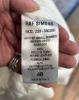 RAF SIMONS SS23 LEATHER SMALL BOMBER JACKET ‘WHITE’