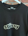 STUSSY BUBBLE LOGO TEE ‘BLACK’