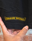 CHROME HEARTS PLUS CROSS POCKET TEE ‘BLACK/YELLOW’