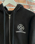 CHROME HEARTS VINE DAGGER ZIP UP THERMAL HOODIE ‘BLACK’
