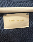 AIMÉ LEON DORE BOUQUET QUARTER-ZIP SWEATSHIRT ‘BLUE’