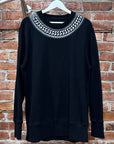 GIVENCHY X CHITO EMBOSSED CHAIN SWEATSHIRT ‘BLACK/WHITE’