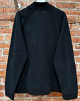 MONCLER KNIT FLEECE PANELED ZIP UP JACKET ‘BLACK’