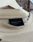 BALENCIAGA SS22 BB MAISON FONDEE LONGSLEEVE ‘CREAM/ORANGE’
