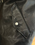 PRADA X RAF SIMONS NAPPA LEATHER BOMBER JACKET ‘BLACK’