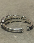 CHROME HEARTS BABY DOUBLE FLORAL RING ‘SILVER’