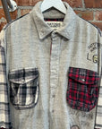 SATOSHI NAKAMOTO SS26 NESSA PATCHWORK FLANNEL ‘MULTI’