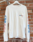 CHROME HEARTS AMERICAN FLAG LONGSLEEVE ’WHITE’