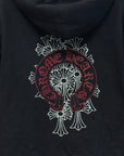 CHROME HEARTS CEMETERY HORSESHOE THERMAL ZIP UP ‘BLACK’