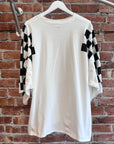 KAPITAL KOUNTRY "MOTO-KROSS" JUMBO TEE ‘WHITE/BLACK’