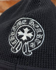 CHROME HEARTS X KYOSUKE HIMURO HORSESHOE SKULL CAP BEANIE ‘BLACK’