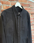 RICK OWENS FW23 FOGPOCKET SHIRT JACKET ‘BLACK’