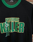 HYSTERIC GLAMOUR KILLER RINGER TEE 'BLACK/GREEN'