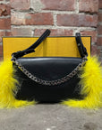 FENDI MONSTER MICRO DUAL HANDLE PURSE ‘BLACK’