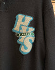 HYSTERIC GLAMOUR KNIT VARSITY SWEATER ‘BLACK’