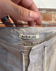 AURA LEE NYLON DRAWSTRING PANTS ‘LIGHT GREY’