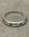 CHROME HEARTS NEGATIVE PLUS BAND RING ‘SILVER’