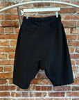 RICK OWENS SS13 ISLAND VISCOSE POD SHORTS ‘BLACK’