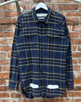 OFF WHITE SPRAY LOGO FLANNEL ‘BLUE’