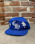 CHROME HEARTS CROSS SNAPBACK HAT ‘BLUE’