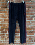 NEEDLES VELOUR STRAIGHT TRACK PANTS ‘BLACK’