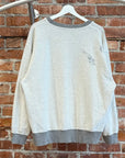 MAISON MARGIELA MM6 INSIDE OUT REVERSIBLE CREWNECK ‘GREY’