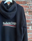 BALENCIAGA SS18 ARCHETYPE CAMPAIGN LOGO HOODIE ‘BLACK’