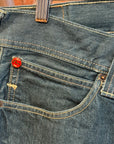 EVISU X PUMA STRAIGHT LEG DENIM 'DIRTY BLUE/WHITE'