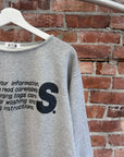 ISSEY MIYAKE I.S SPORT CARE TAG CREWNECK ‘GREY’
