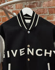 GIVENCHY WOOL VARSITY JACKET ‘BLACK/WHITE’