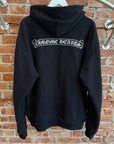CHROME HEARTS SCROLL LOGO THERMAL ZIP UP HOODIE ‘BLACK’