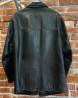 PRADA FW99/00 LEATHER CALFSKIN SHORT COAT ‘BLACK’