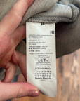 MAISON MARGIELA BRUSHED COTTON ZIP-UP HOODIE ‘GREY’