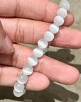 CHROME HEARTS BEADED STACK CH CROSS CHARM BRACELET ’WHITE’