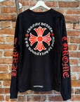 CHROME HEARTS CROSS PLUS POCKET LONGSLEEVE ‘BLACK/RED’